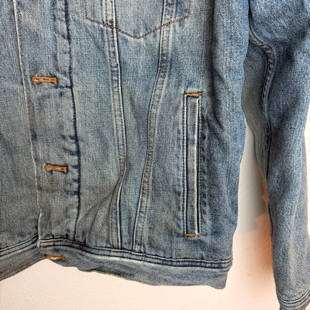 Madewell Men’s Sherpa Classic Jean Jacket Medium - Picture 9 of 16